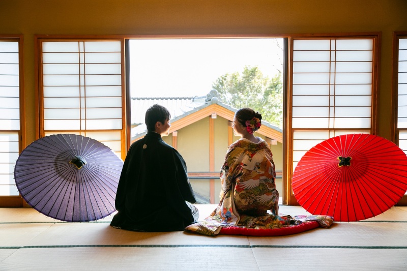 見つめ合うお二人