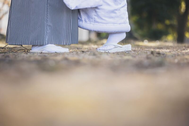 足元ショットも