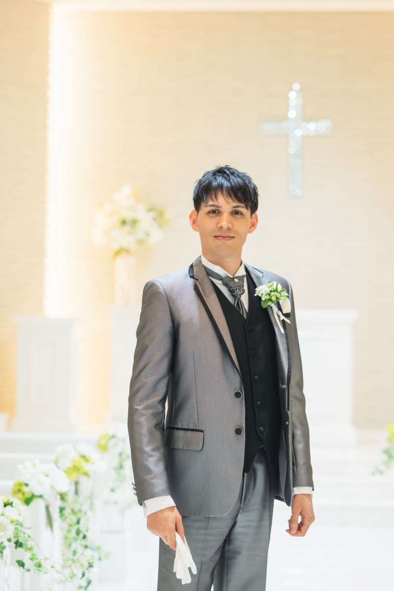 新郎様ソロショットも！