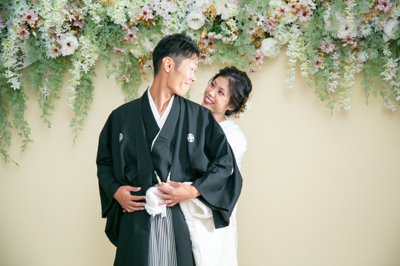 後ろからハグ♡