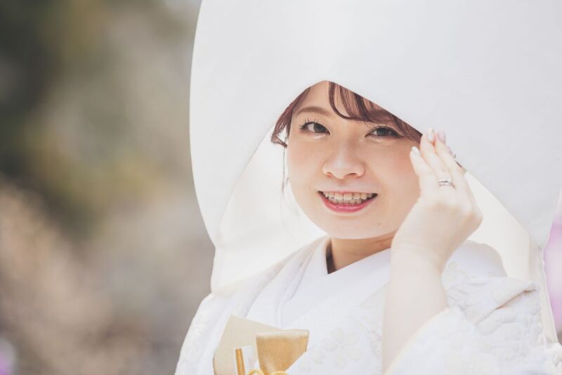 白無垢×綿帽子