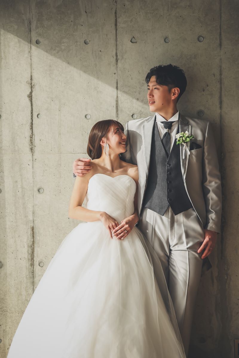 洋装はスタジオで