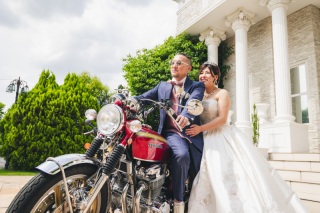 ＊6月：洋装1着スタジオ&ガーデン＊愛車と一緒にフォトウェディング