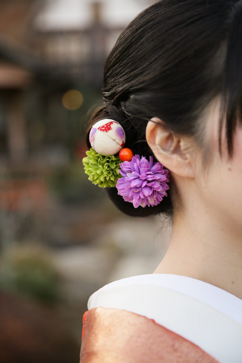 ヘアアレンジも自由に