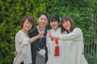 ＊5月：和装2着(白無垢&色打掛)スタジオとガーデン♪記念写真もお任せください♬