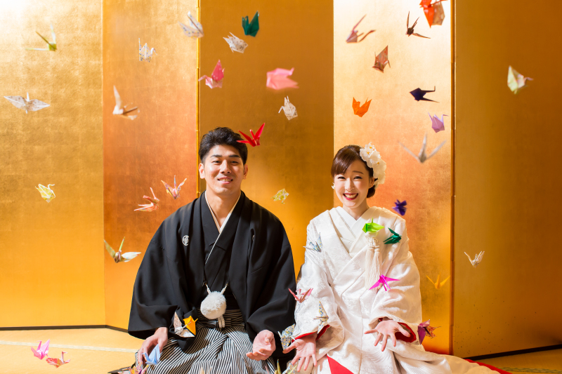 折り鶴シャワー