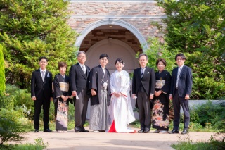 ＊7月：和装2着スタジオ＆ガーデン＆チャペル＊ご両家ご家族様と一緒に♪