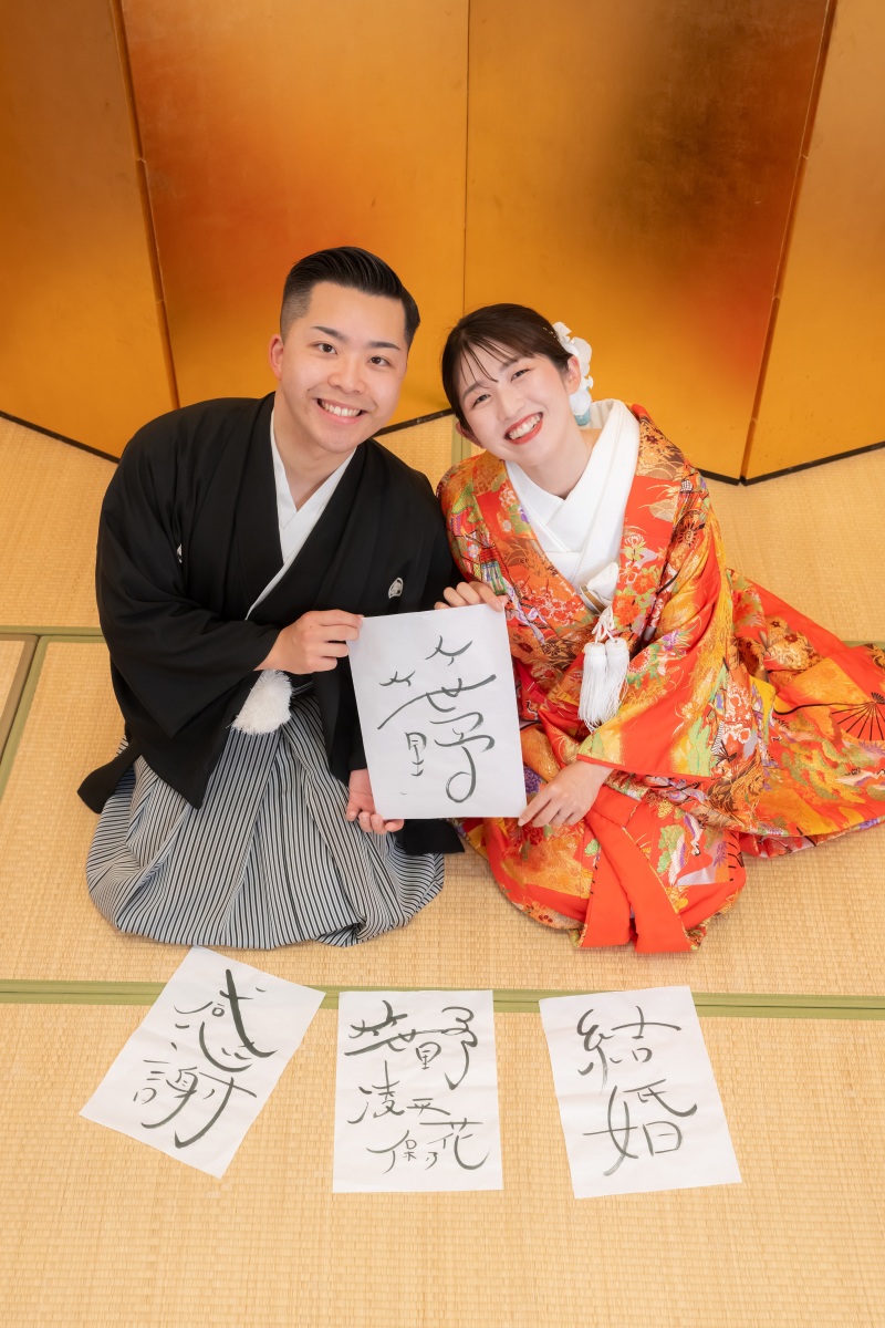 ラストカットはお持ち込みアイテムで♪