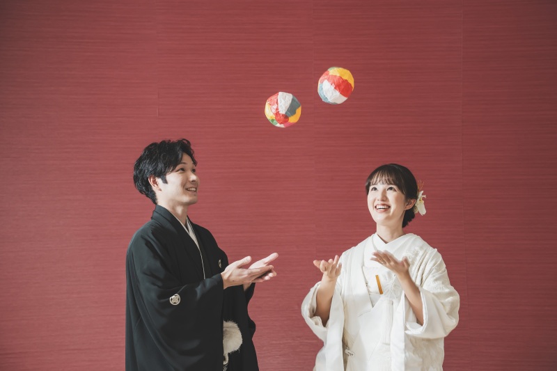 小物で遊びながら...