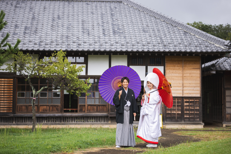 古民家広場前にて