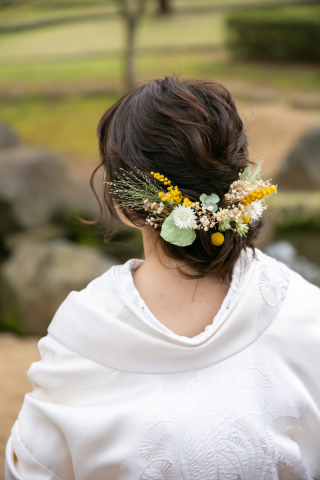 洋髪→洋髪ヘアチェンジ