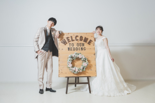 天候も料金も安心/選べるブースでスタジオ撮影♡　夏・冬シーズンは特におすすめ　☆ご披露宴予定のお客様の前撮りとしても人気プラン☆