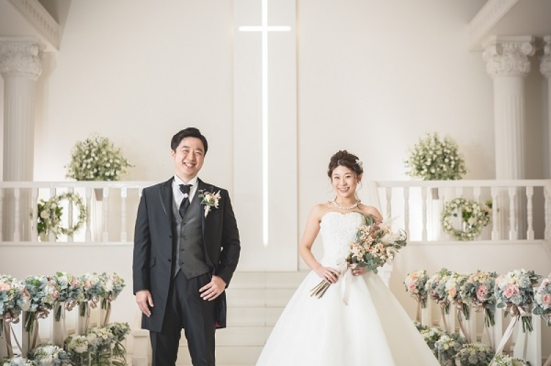 【12月撮影・和装ロケ&洋装チャペル】(データ210カット) 衣裳は80着~選択可/差額発生無*チャペルでフォトウェディング!