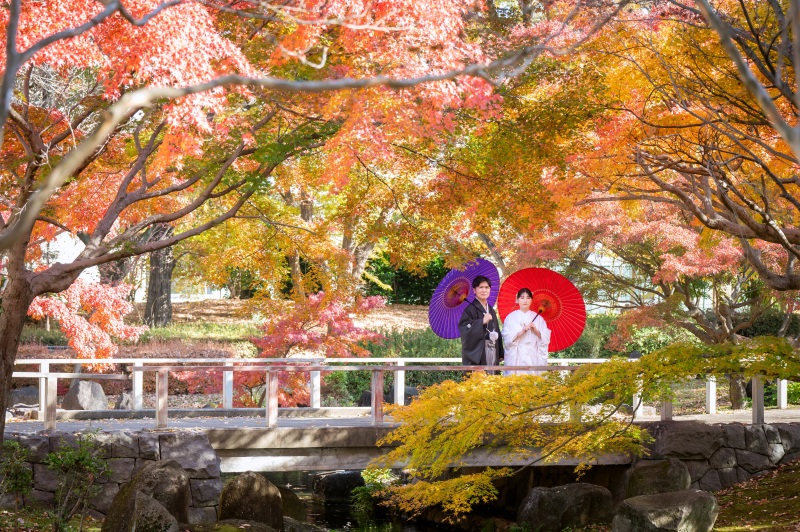 ✿プレミアム・11/24~12/5撮影✿【紅葉シーズン:和装1着ロケーション】データ130カット含む・衣裳差額なし 平日限定