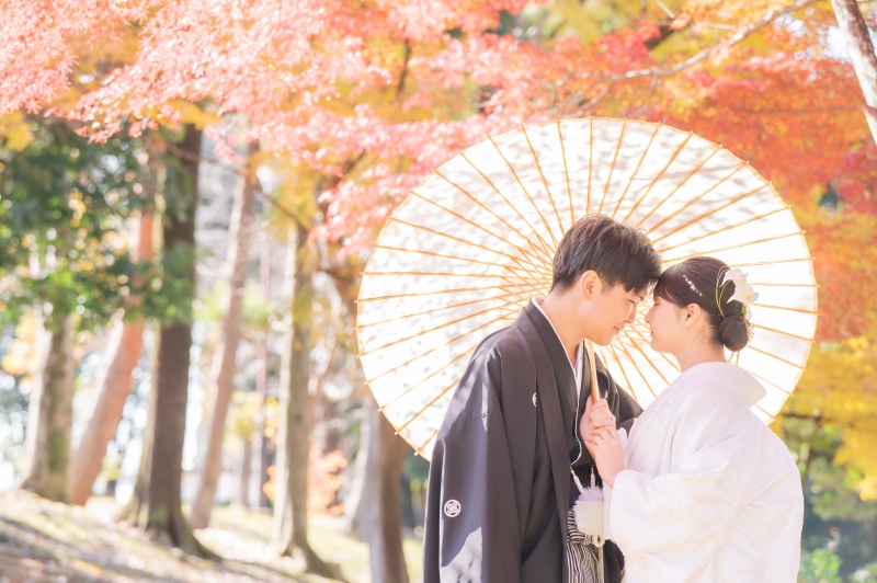 ✿プレミアム・11/24~12/5撮影✿【紅葉シーズン:和装2着ロケ&スタジオ】データ230カット含む・衣裳差額なし 平日限定