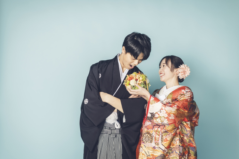 【7月撮影・洋装チャペル&和装スタジオ】追加料なし(修正済データ210カット) 衣裳は80着~選択*チャペルでフォトウェディング