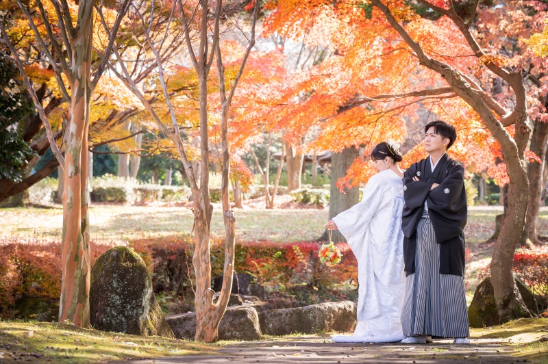 ✿プレミアム・11/24~12/5撮影✿【紅葉シーズン:和装1着ロケーション】データ130カット含む・衣裳差額なし 平日限定