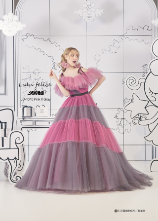 ＊イベント限定ドレス＊LU-1010/Pink×Gray