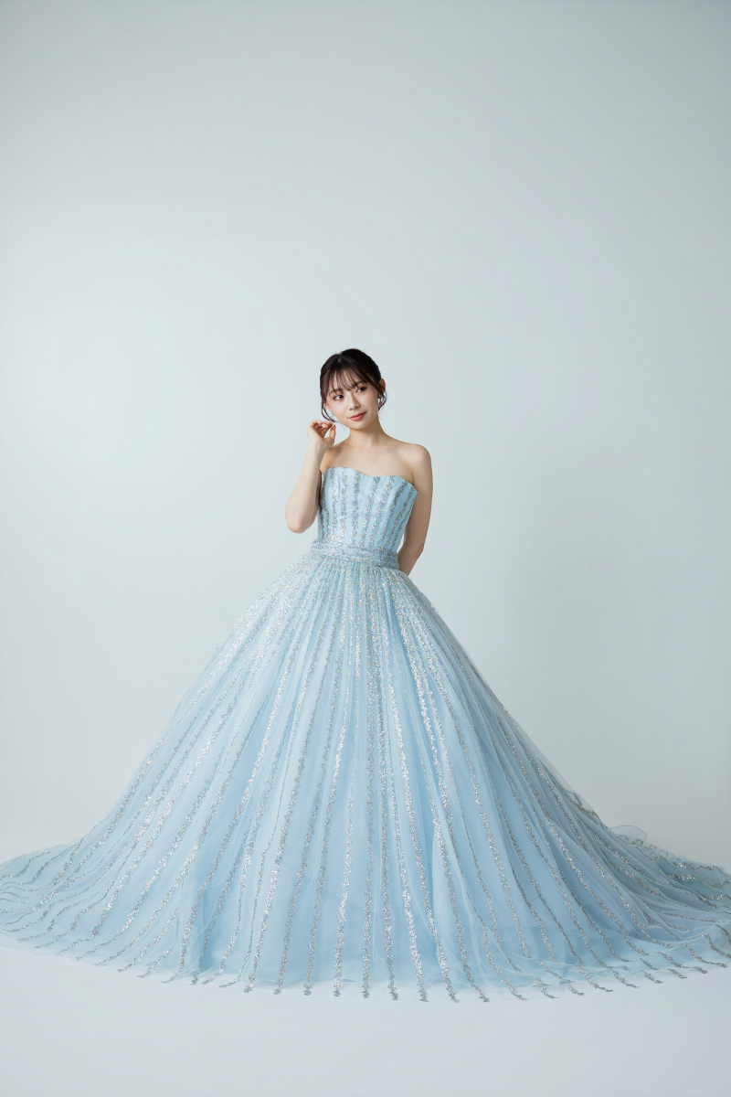 【ストライプドレス】KH-0031/Blue