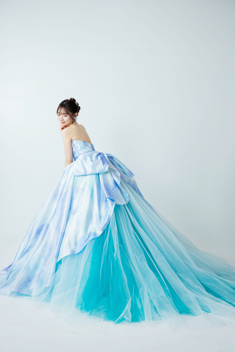 【マーブルドレス】KH-0029/Blue