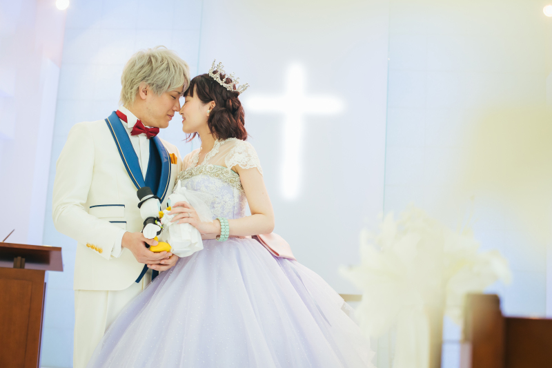 チャペルでフォトウェディング♪