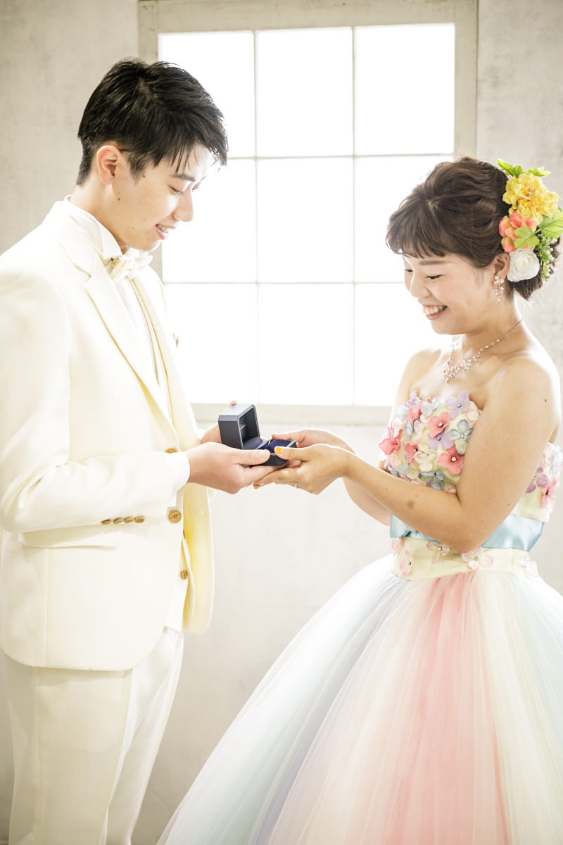 お持ち込みの指輪と一緒に・・・