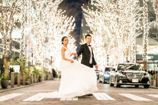 ロマンチックなイルミネーションで前撮り！東京駅周辺ナイトロケーションフォト