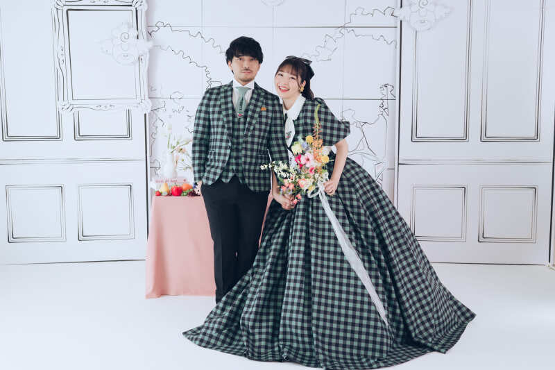 まずはお揃いの衣裳での撮影からスタート！