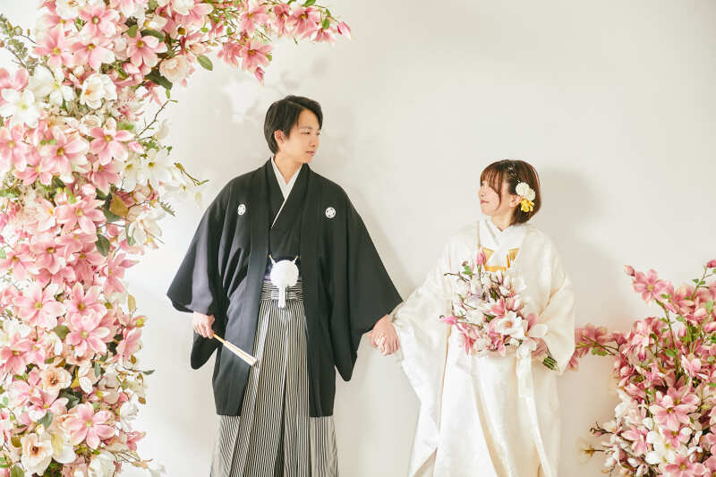 和装×ブーケも素敵♡