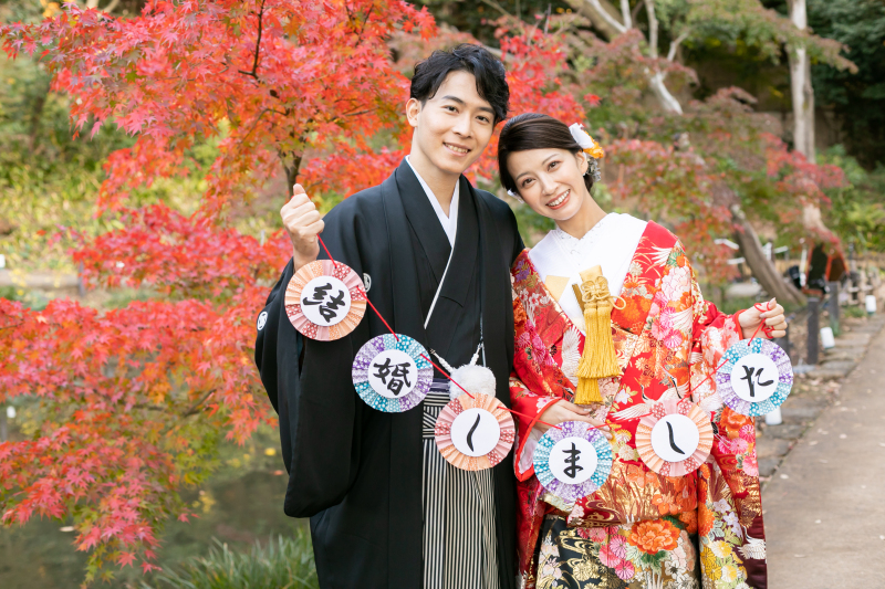 ・゚*✿ガーランドで結婚報告✿*・゚