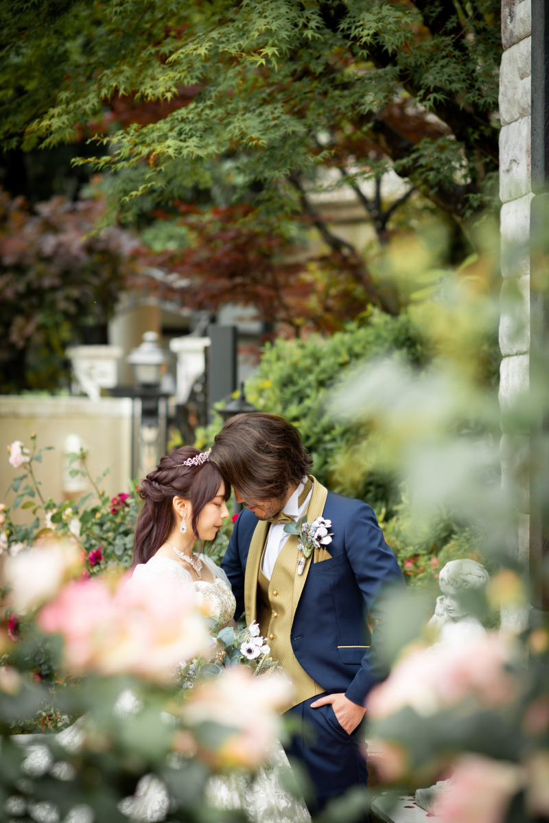 満開のバラと一緒に！