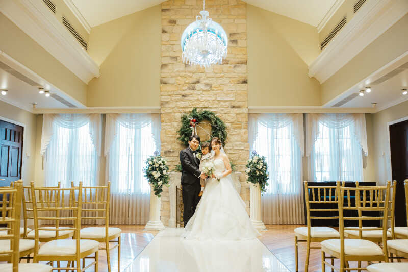 チャペルでの撮影からスタート!