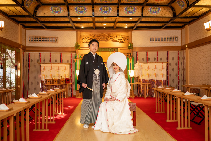 神殿でフォーマルショット