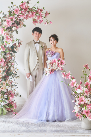 カラードレスでのスタジオ撮影✴︎