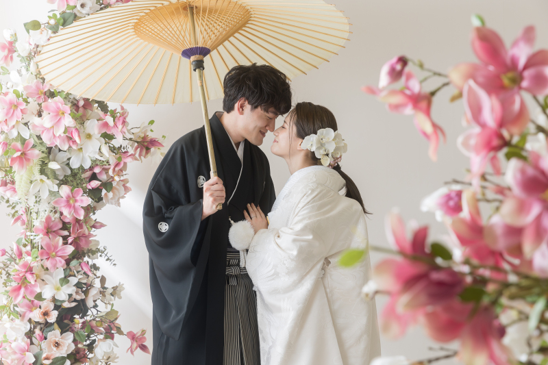 和装小物を使って♫