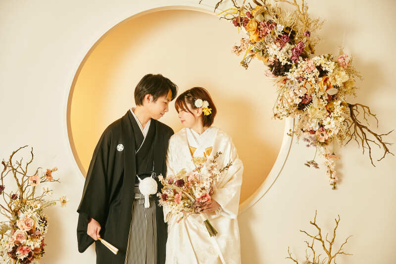 和装姿での撮影からスタート！