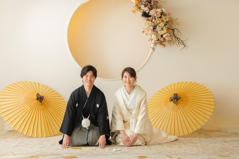 和装フォトの定番「正座ショット」も♡