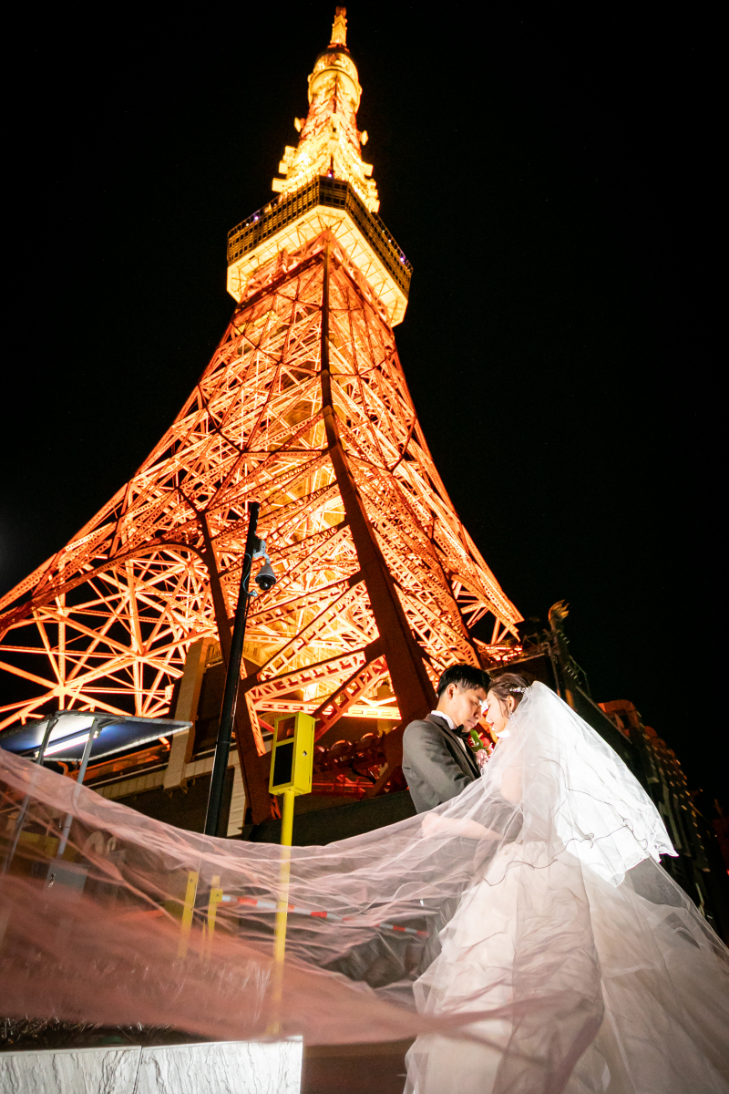 ベールを使ってドラマチックに⭐︎