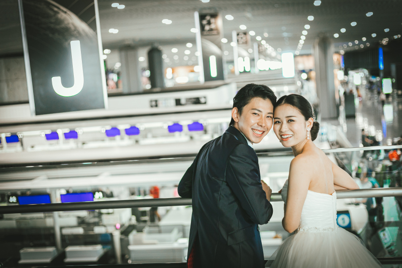 出発ロビーで☆