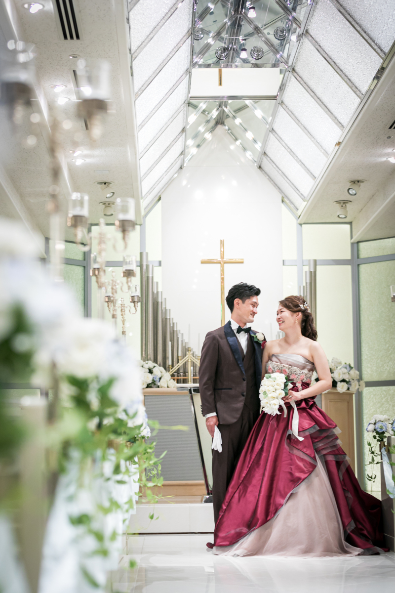 透明感のあるチャペルで