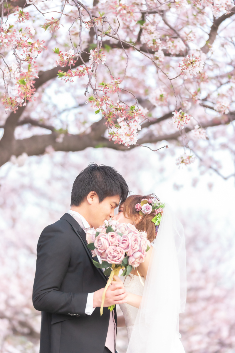 ブーケと一緒に