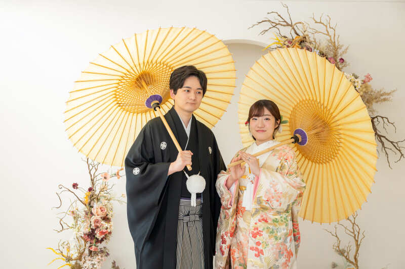 和装といえば定番アイテム「番傘」