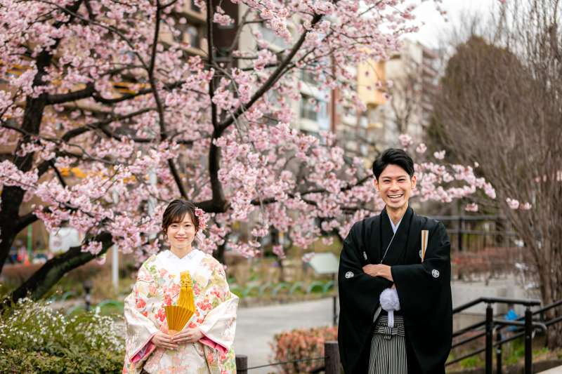 早咲きの桜と＊