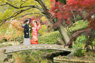 【紅葉】肥後細川庭園ロケーションフォト