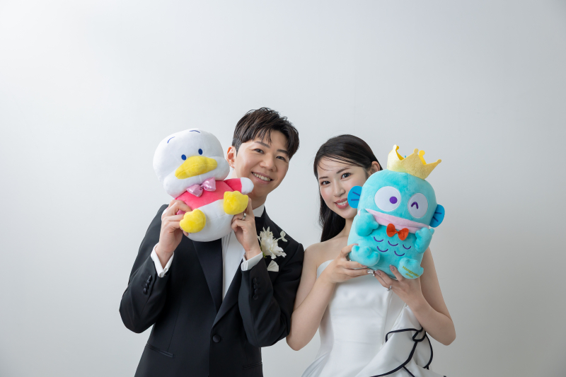 持ち込み小物でお二人らしい写真に
