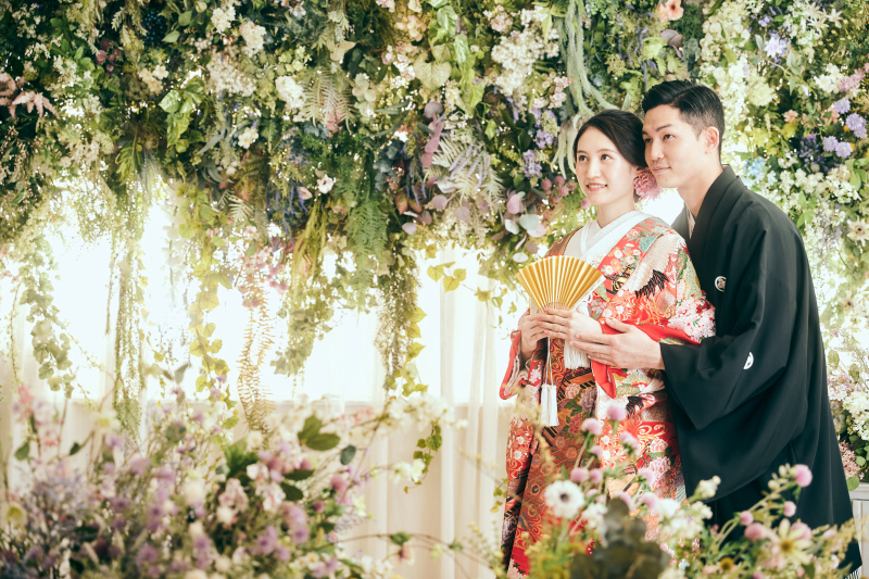 夏のガーデンで