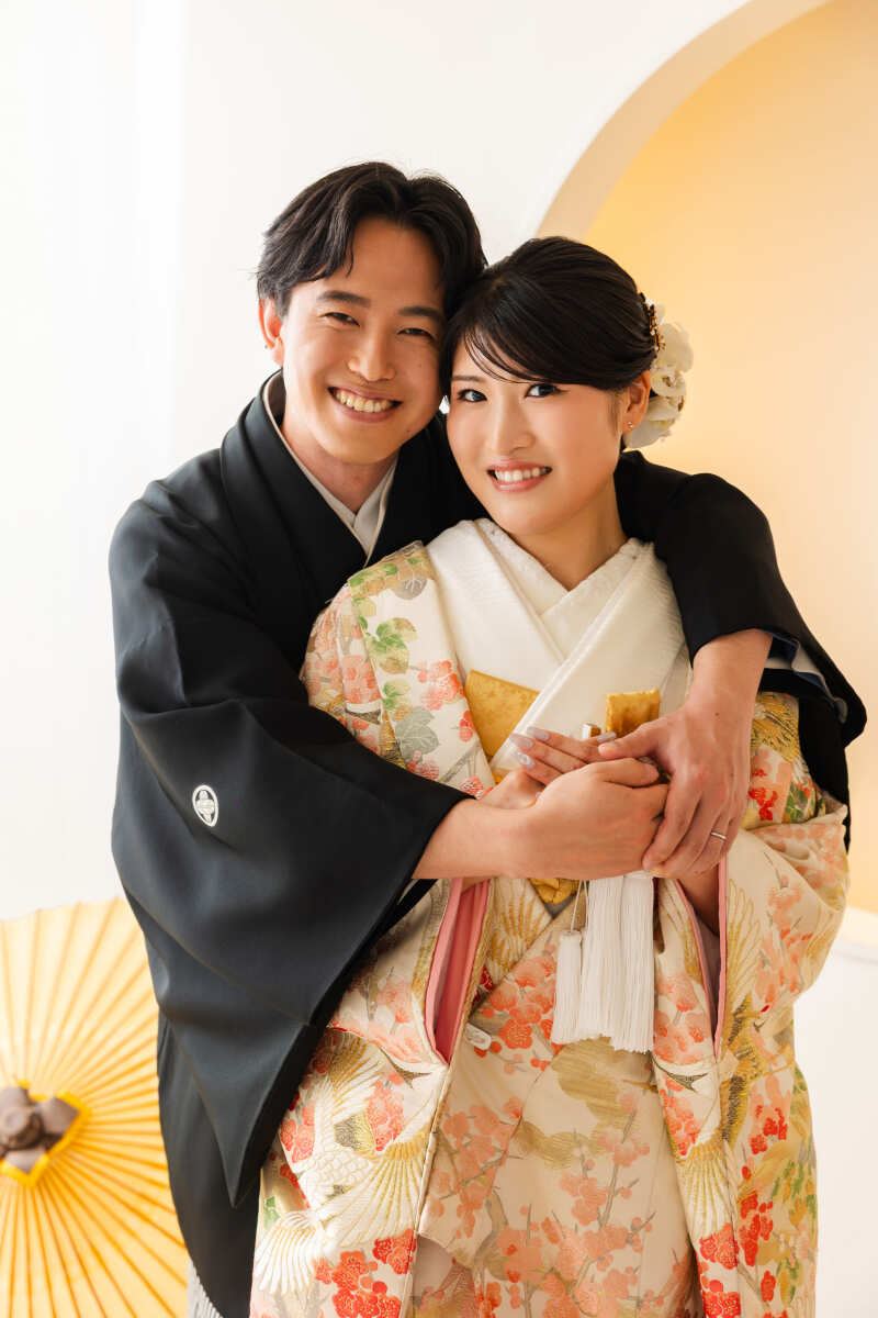 笑顔が素敵なバックハグショット❁