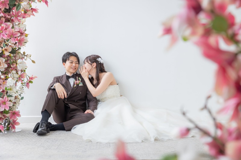 洋装にお着替えして撮影再開！