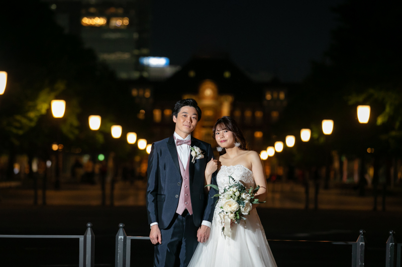 駅舎前をバックに✳︎