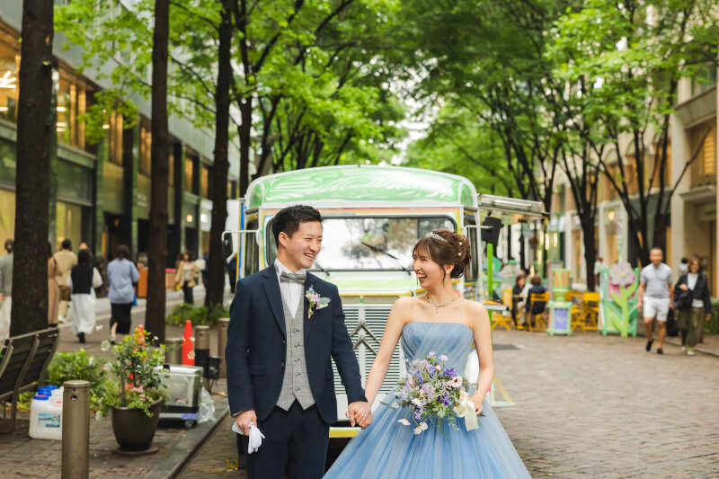 雰囲気を変えて並木での1枚!